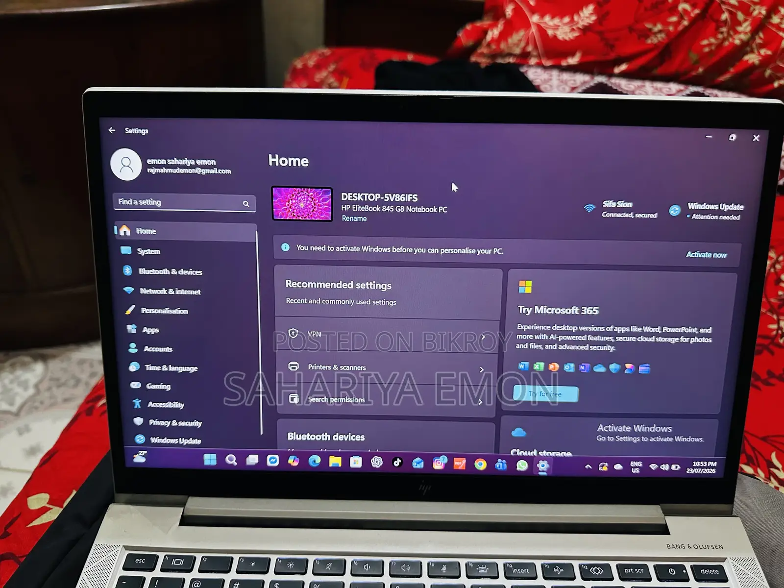 Laptop HP Elitebook 840 G8 16GB AMD Ryzen 5 SSD 512GB
