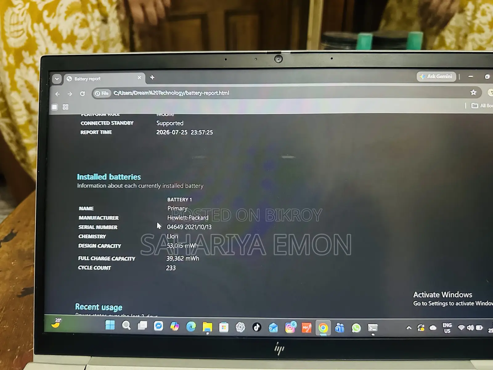 Laptop HP Elitebook 840 G8 16GB AMD Ryzen 5 SSD 512GB