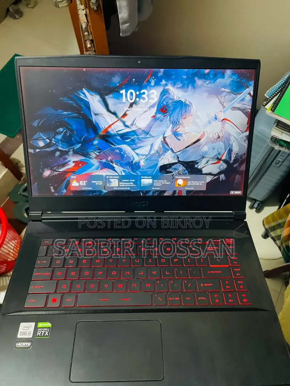 Laptop Msi Gf63 16gb Intel Core I5 SSD 1t