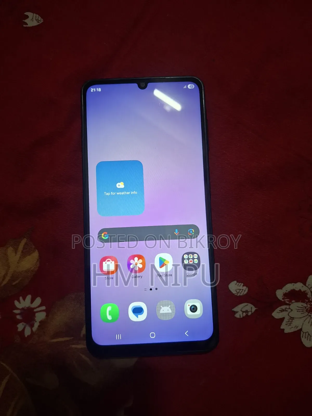 স্যামসাং গ্যালাক্সি এ০৭ ৫জি ১২৮ জিবি ব্ল্যাক