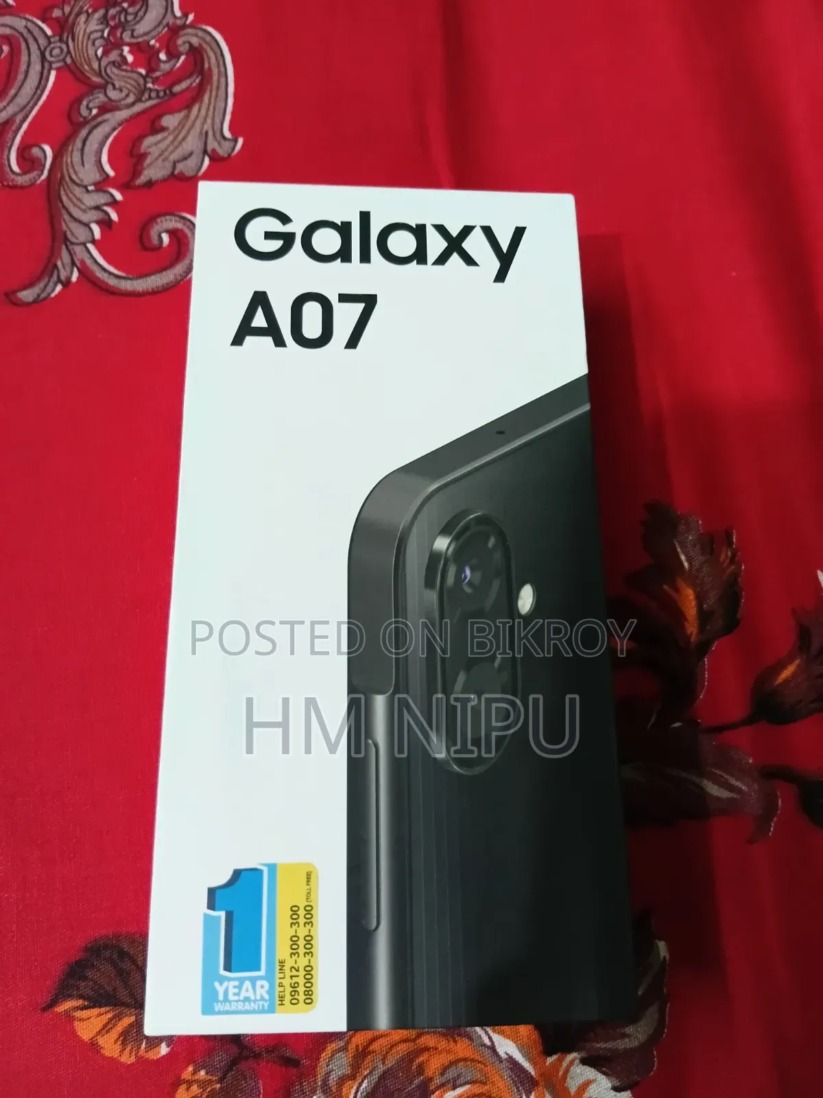 স্যামসাং গ্যালাক্সি এ০৭ ৫জি ১২৮ জিবি ব্ল্যাক