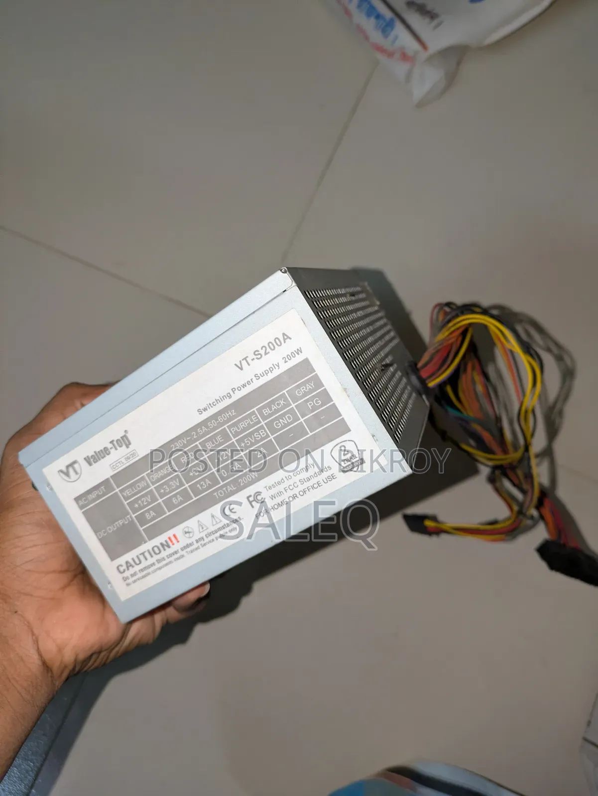 Value Top VT-S200A Power Supply