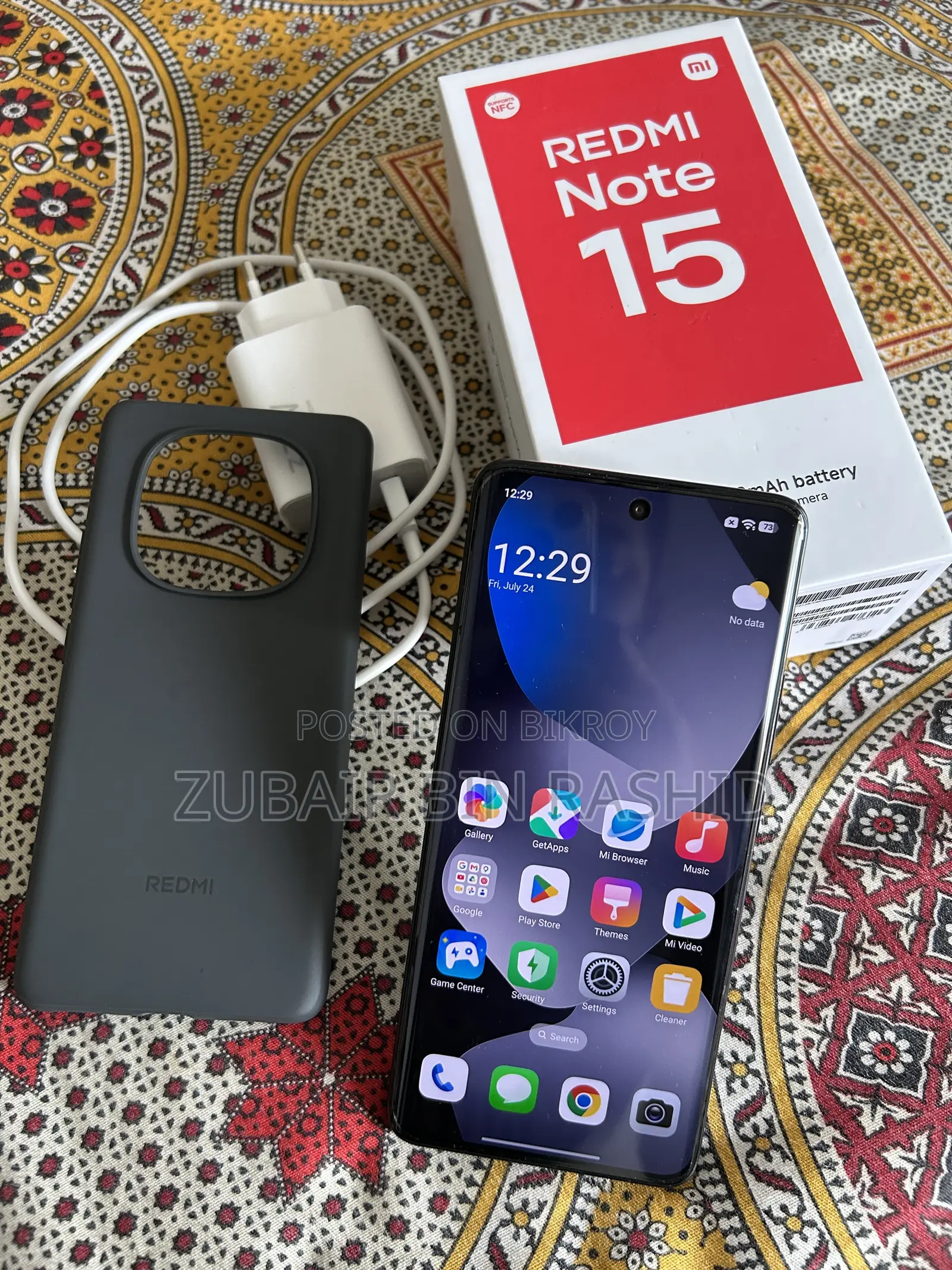 নতুন শাওমি রেডমি নোট ১৫ ১২৮ জিবি ব্ল্যাক