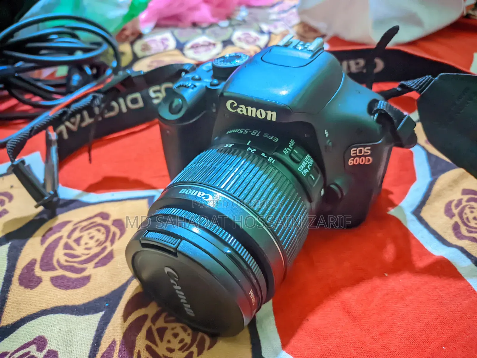 Canon 600D with Eighteen-Fifty Millimeter Kit Lens