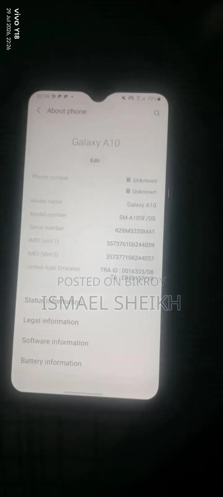 Samsung Galaxy M10 32 GB Black
