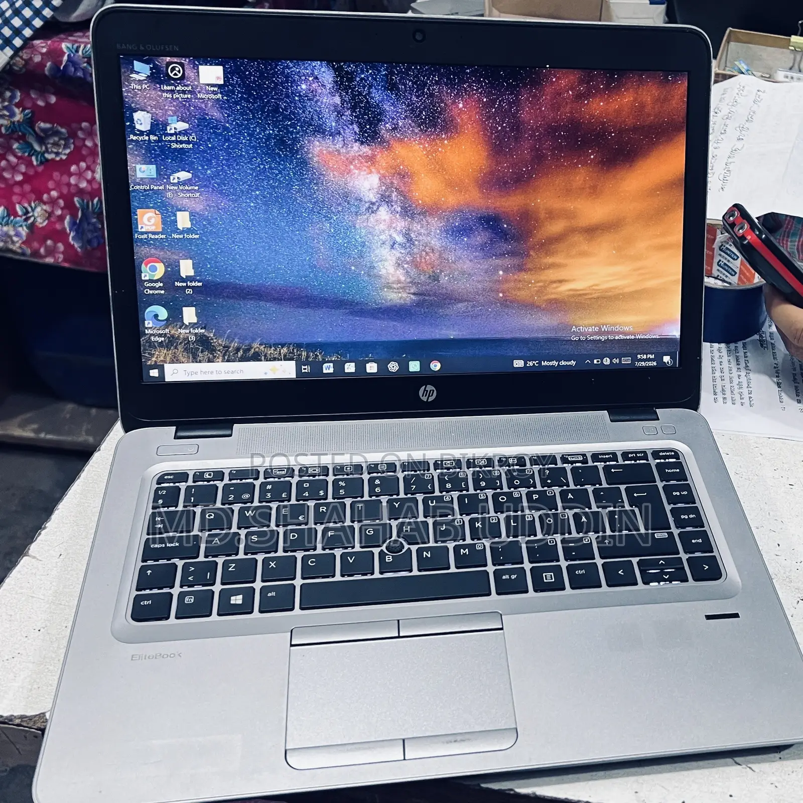 Laptop HP EliteBook 840 G3 8GB Intel Core i5 SSD 256GB