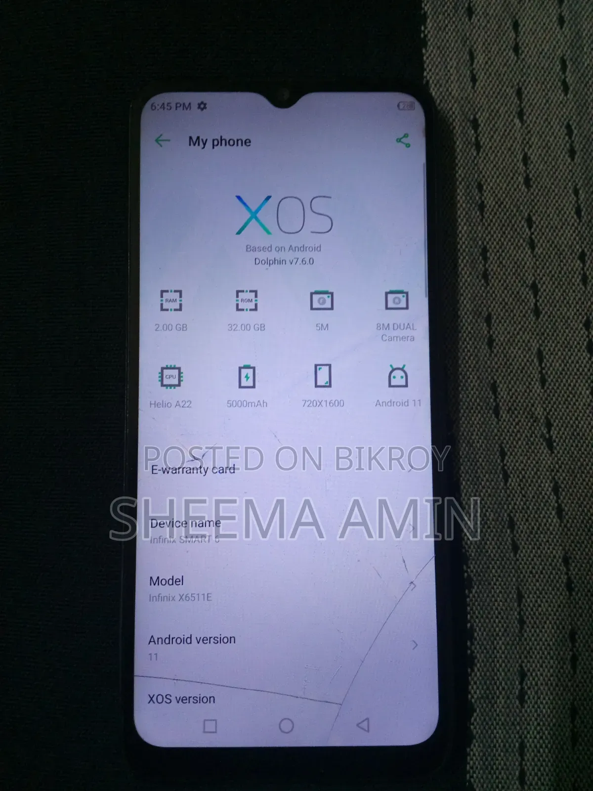 Infinix Smart 6 32 GB Black