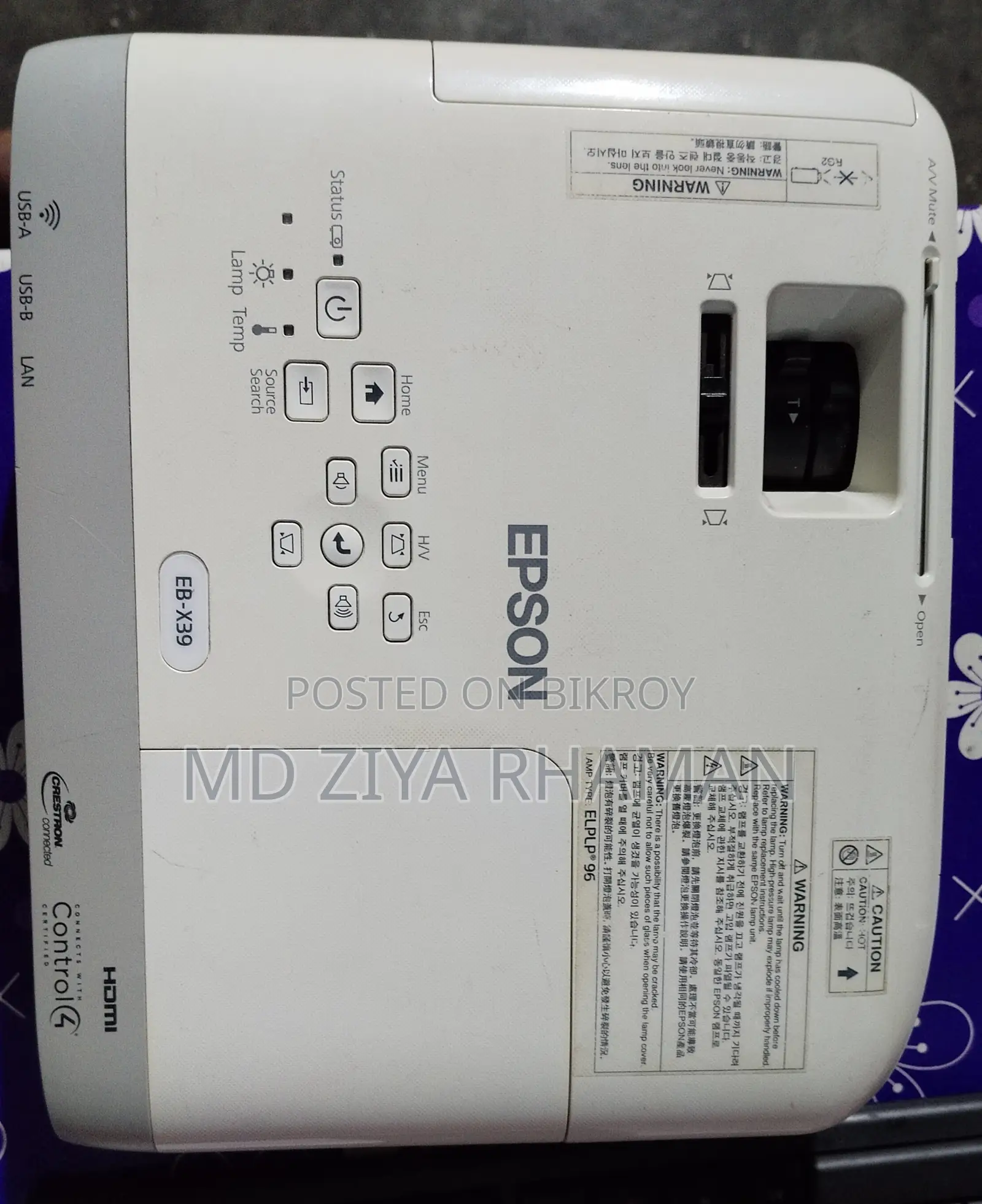 Epson Projector for Sale Brand Epson Model : Eb-X39 Asking Price : 30.