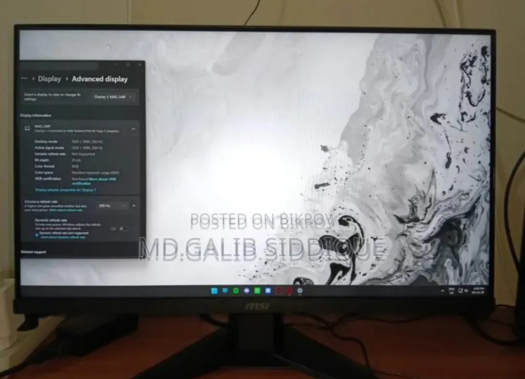 LG/HP 60Hz MSI 200Hz Monitor
