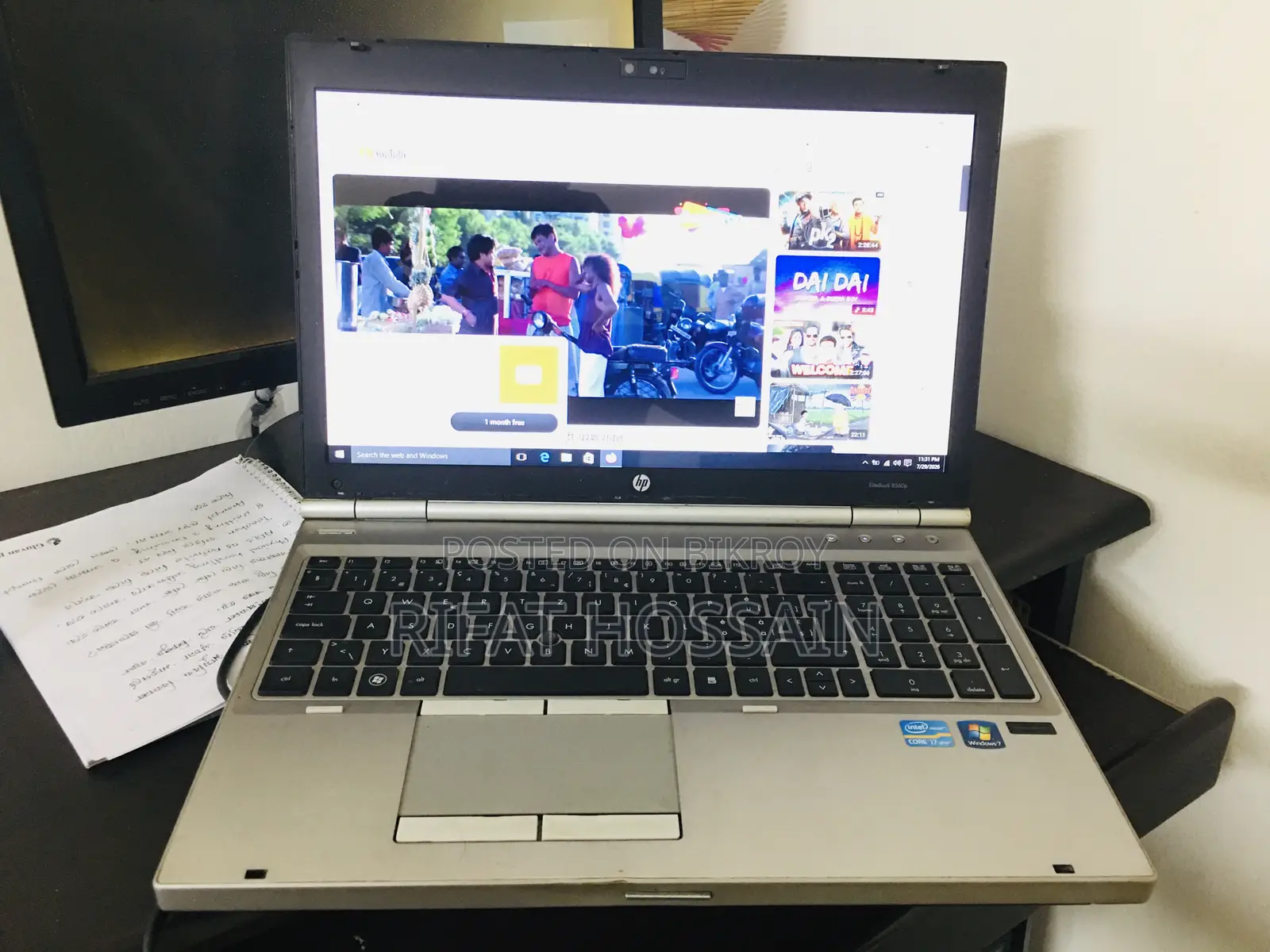 Laptop HP EliteBook 8560P 4GB Intel Core i7 HDD 500GB