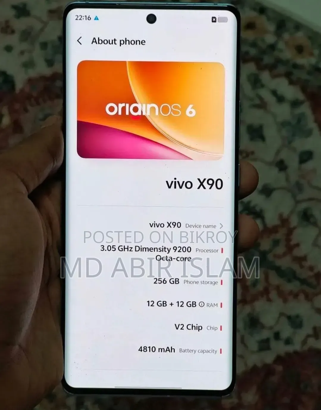 Vivo X90 256 GB Blue