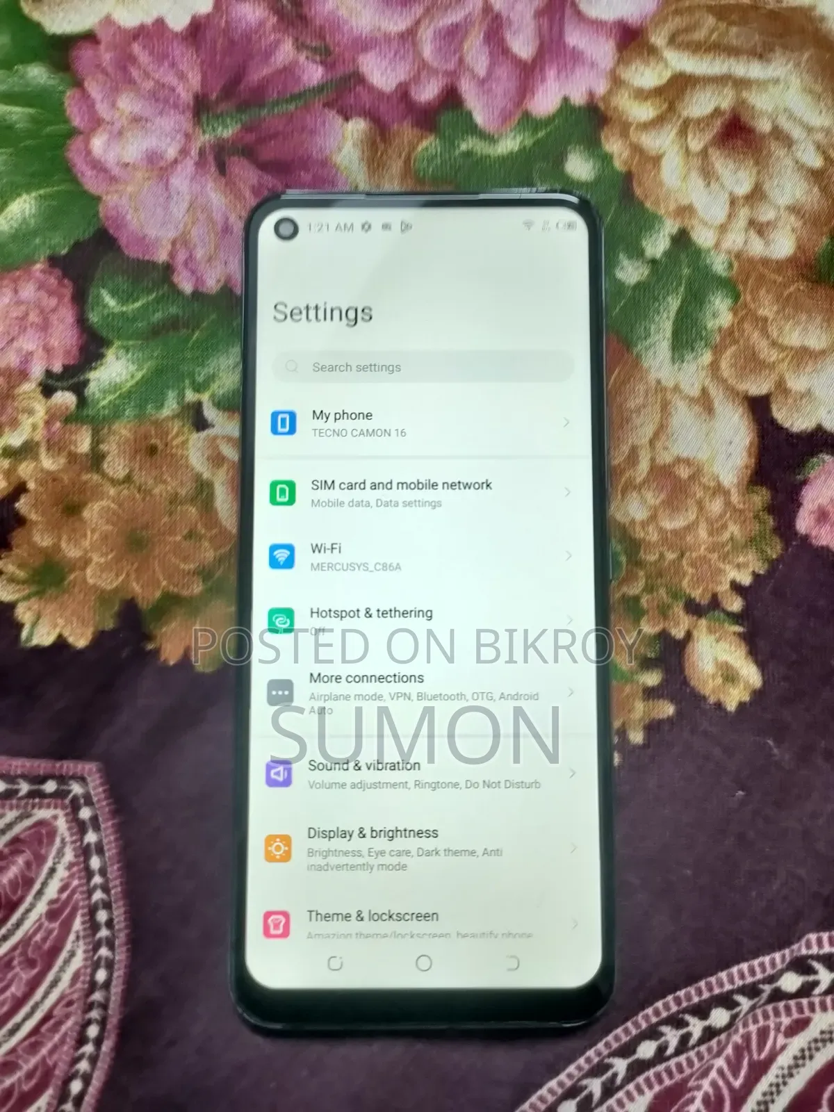 Tecno Camon 16 128 GB Gray