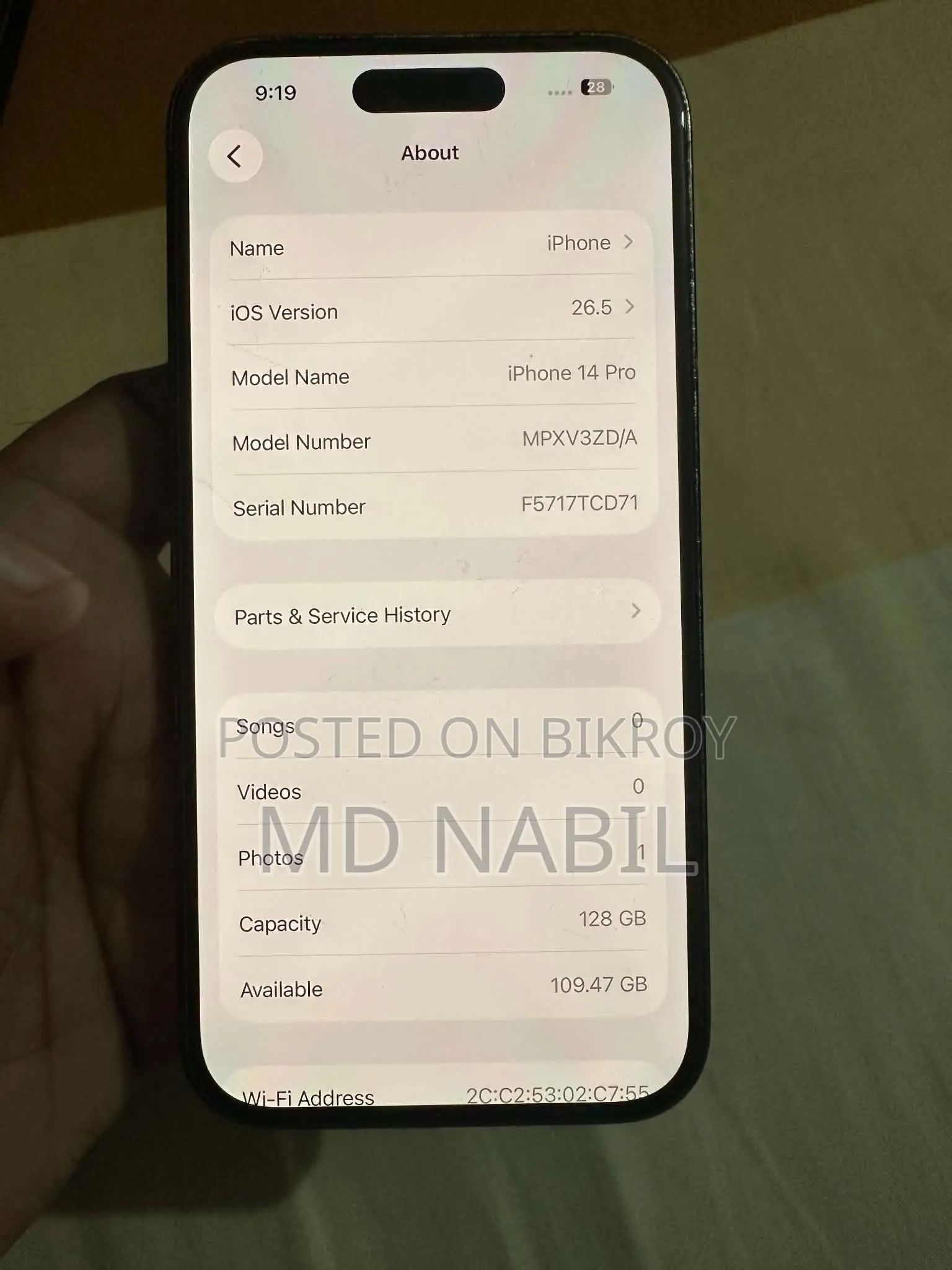 Apple iPhone 14 Pro 128 GB Black