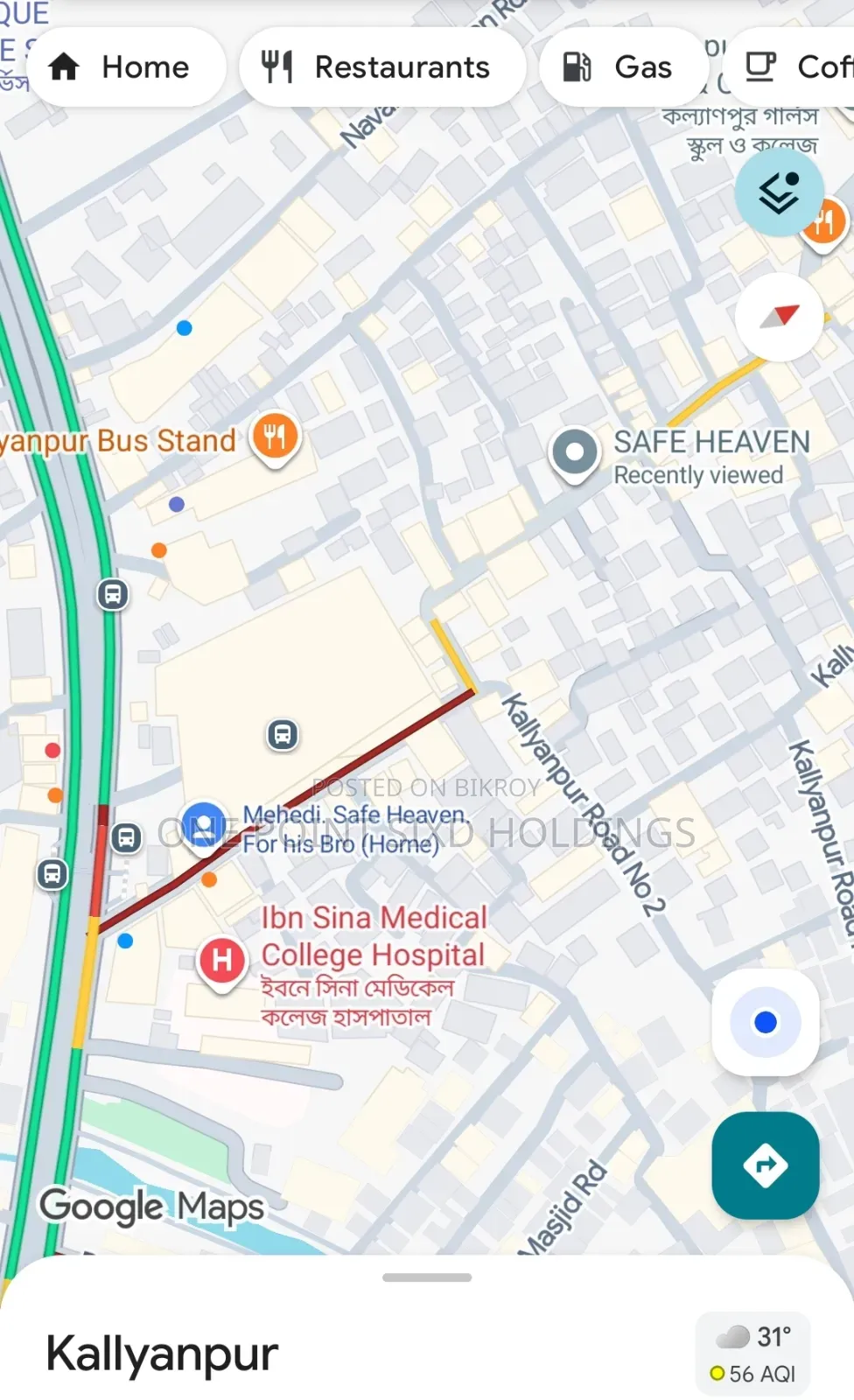 3 Bedroom Apartment in Kalyanpur, Dhaka, Mirpur for sale