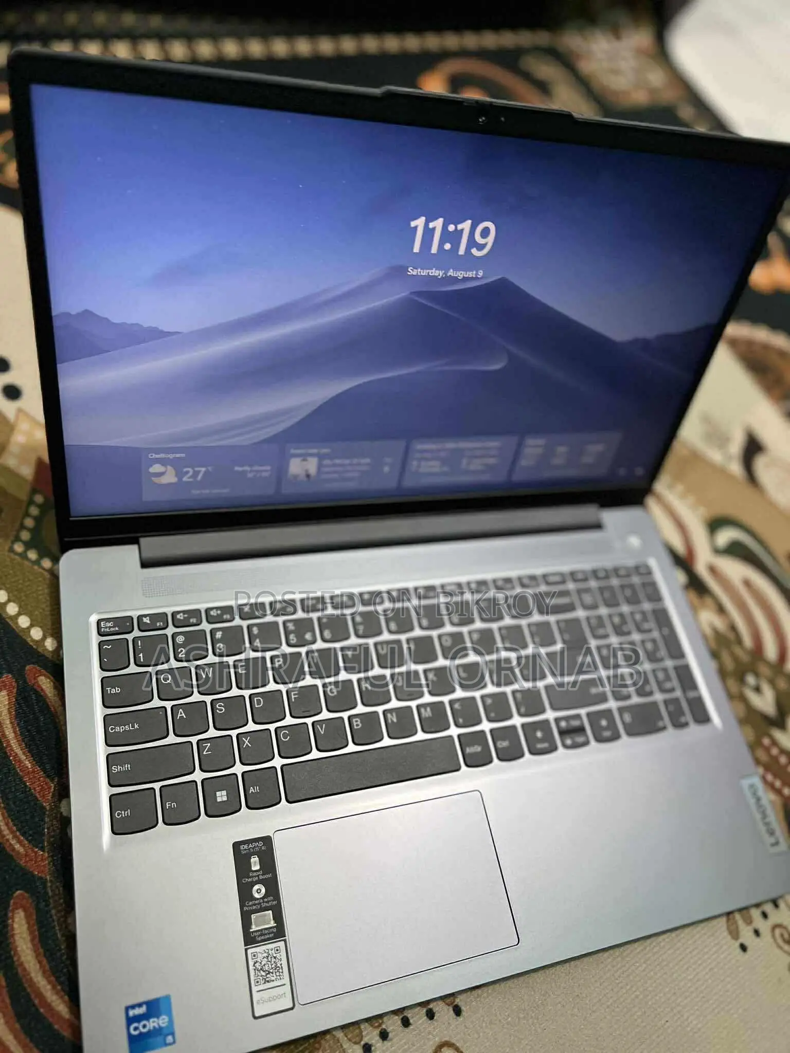 Laptop Lenovo Ideapad 3 8GB Intel Core i5 SSD 512GB