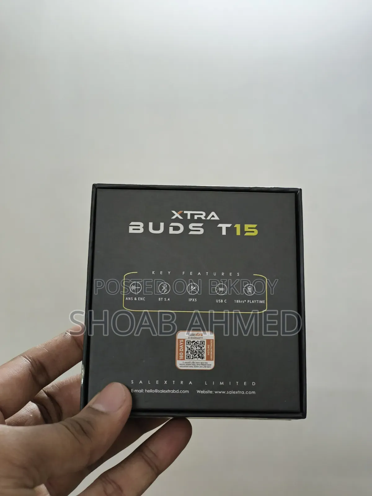 Xtra Buds T15 Anc + Enc TWS Earbuds (White)
