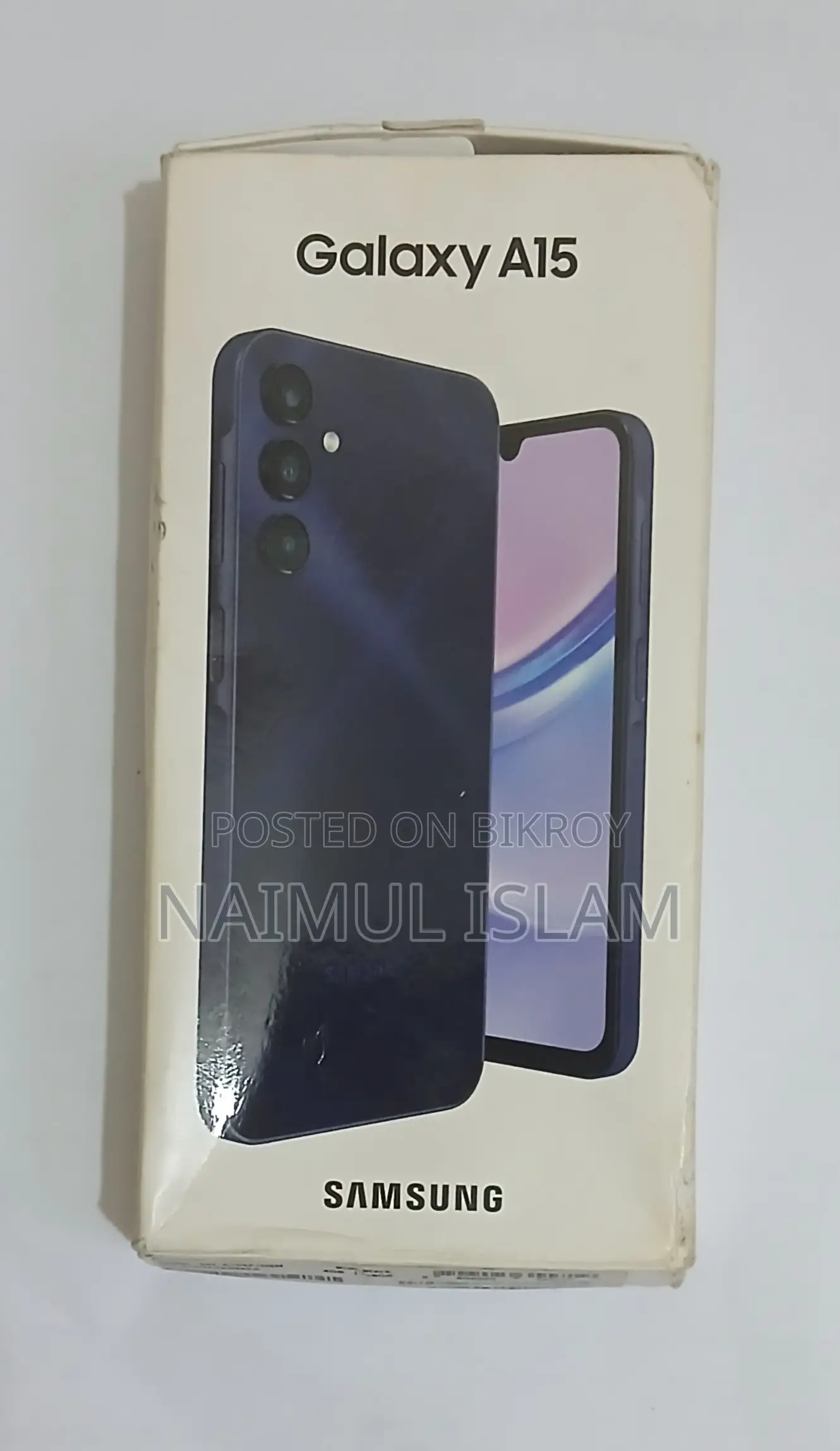স্যামসাং গ্যালাক্সি এ১৫ ১২৮ জিবি কালো