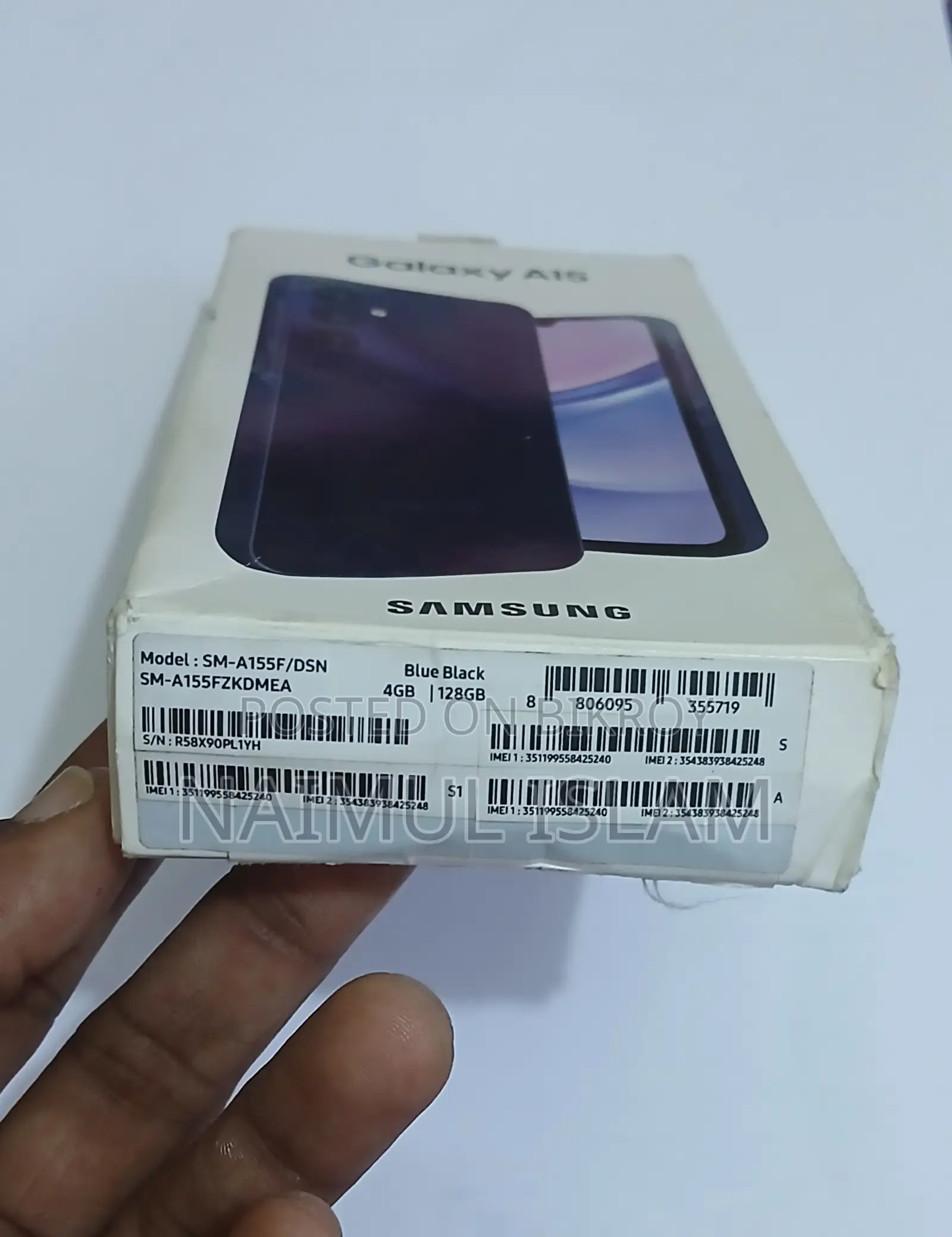 স্যামসাং গ্যালাক্সি এ১৫ ১২৮ জিবি কালো