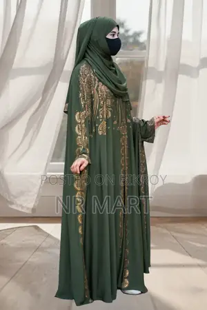 Luxury Persian Abaya Set – With Inner, Vest and Hijab