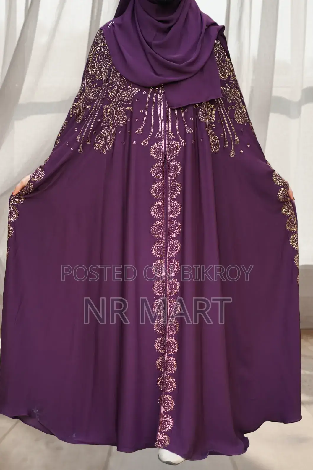 Luxury Persian Abaya Set – With Inner, Vest and Hijab
