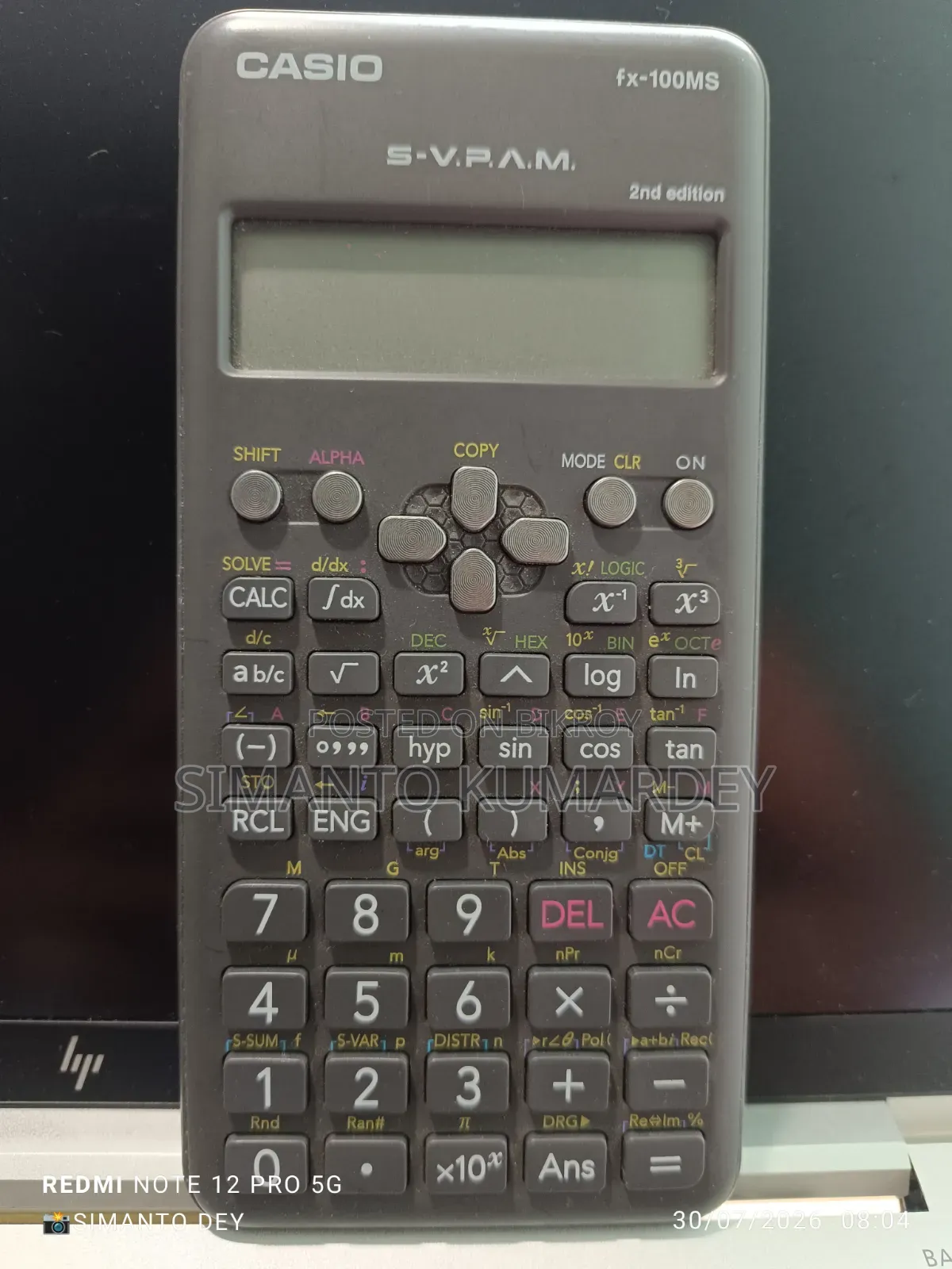 Original Casio Fx-100 Ms Calculator