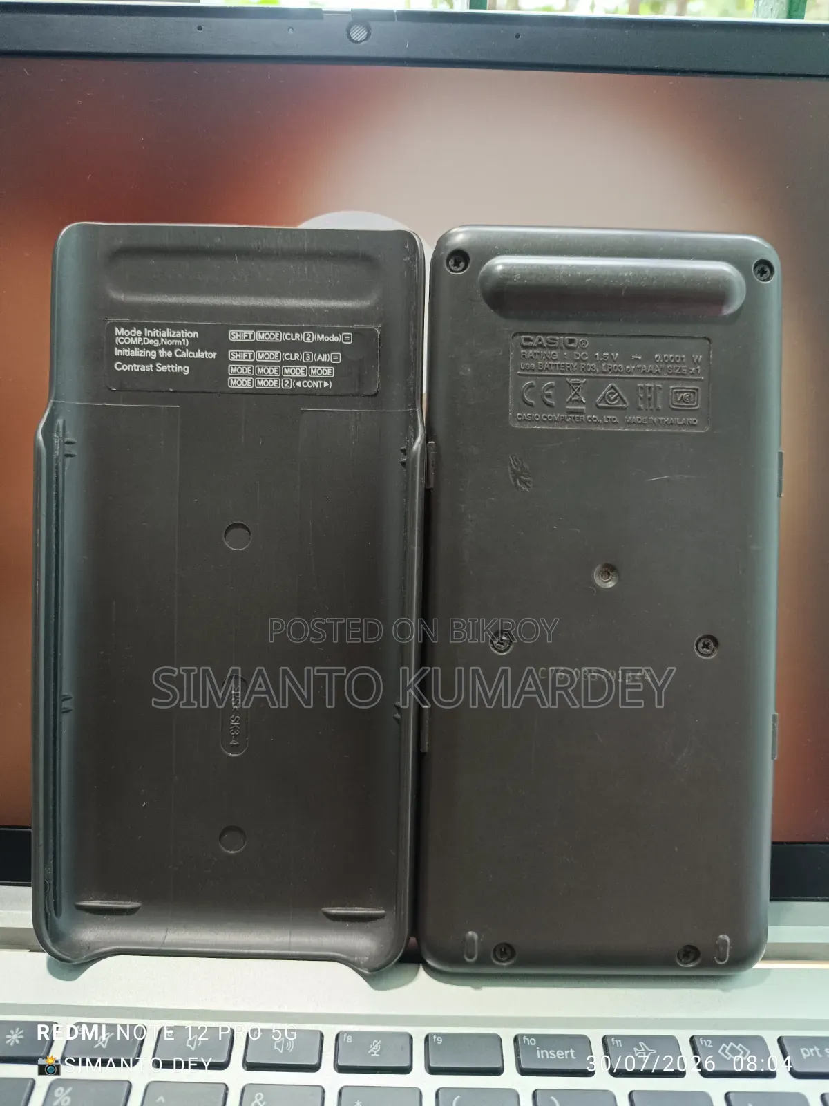 Original Casio Fx-100 Ms Calculator