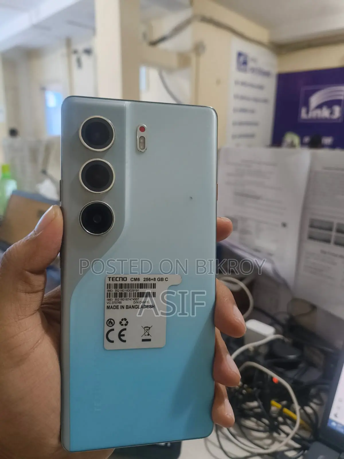 Tecno Camon 40 Pro 4G 256 GB Blue