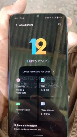 Vivo Y20 64 GB Blue