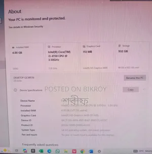 Desktop Computer 4GB Intel Core i3 HDD 1TB