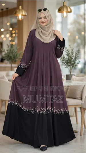 Embroidery Contrast Borka (Only Borka)