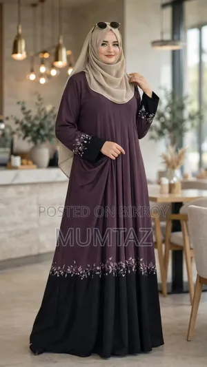 Embroidery Contrast Borka (Only Borka)