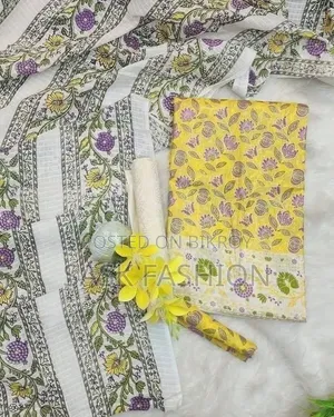 কোটা কটন আনস্টিচড থ্রিপিস।