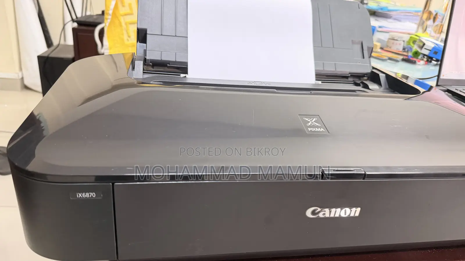 Canon Wifi Color Printer iX6870 A3 Size