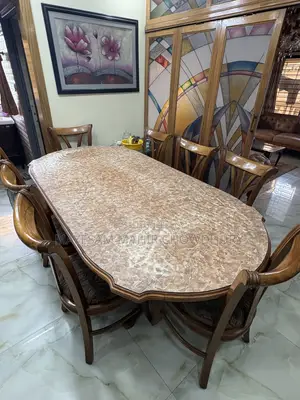 ডাইনিং টেবিল বারমেটিক ফুল সেগুন কাঠ