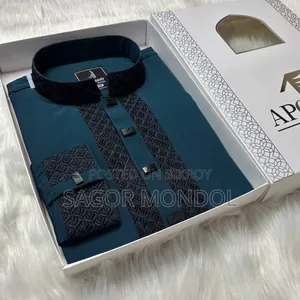 প্রিমিয়াম ডিপ টিল ব্লু পাঞ্জাবি