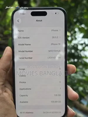 Apple iPhone 16 128 GB Black