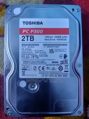 তোশিবা অরিজিনাল ২টেরাবাইট হার্ড ডিস্ক