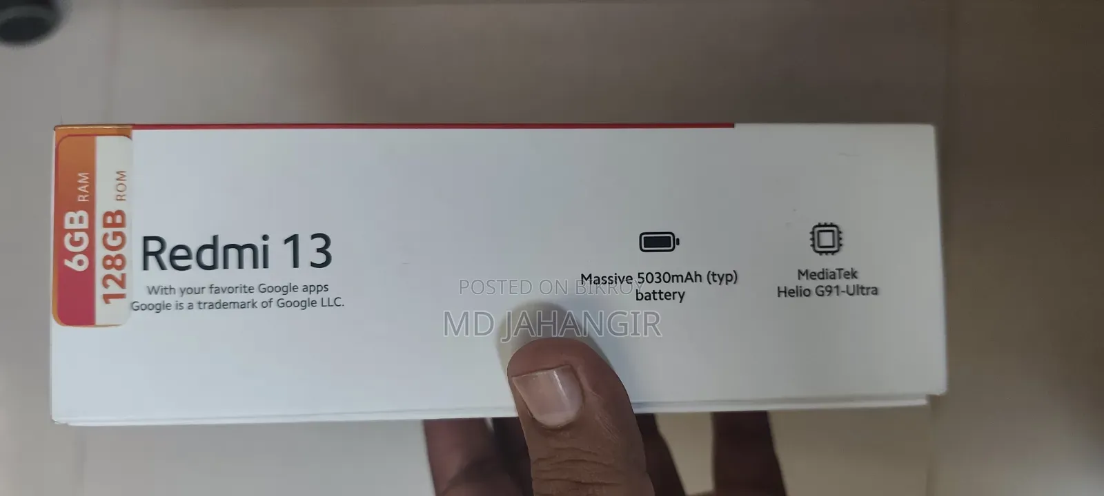 শাওমি রেডমি ১৩ ১২৮ জিবি ব্ল্যাক