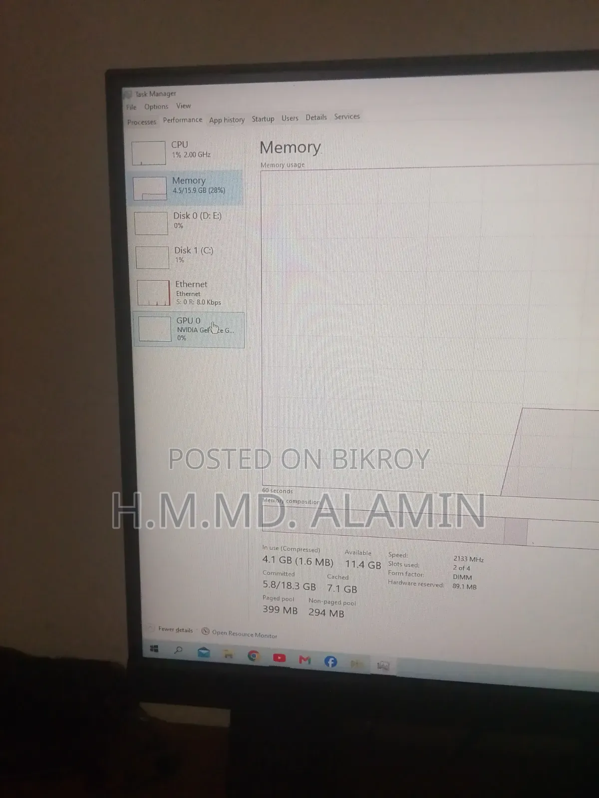 Desktop Computer Gigabyte 8GB Intel Core i5 HDD+SSD 1TB