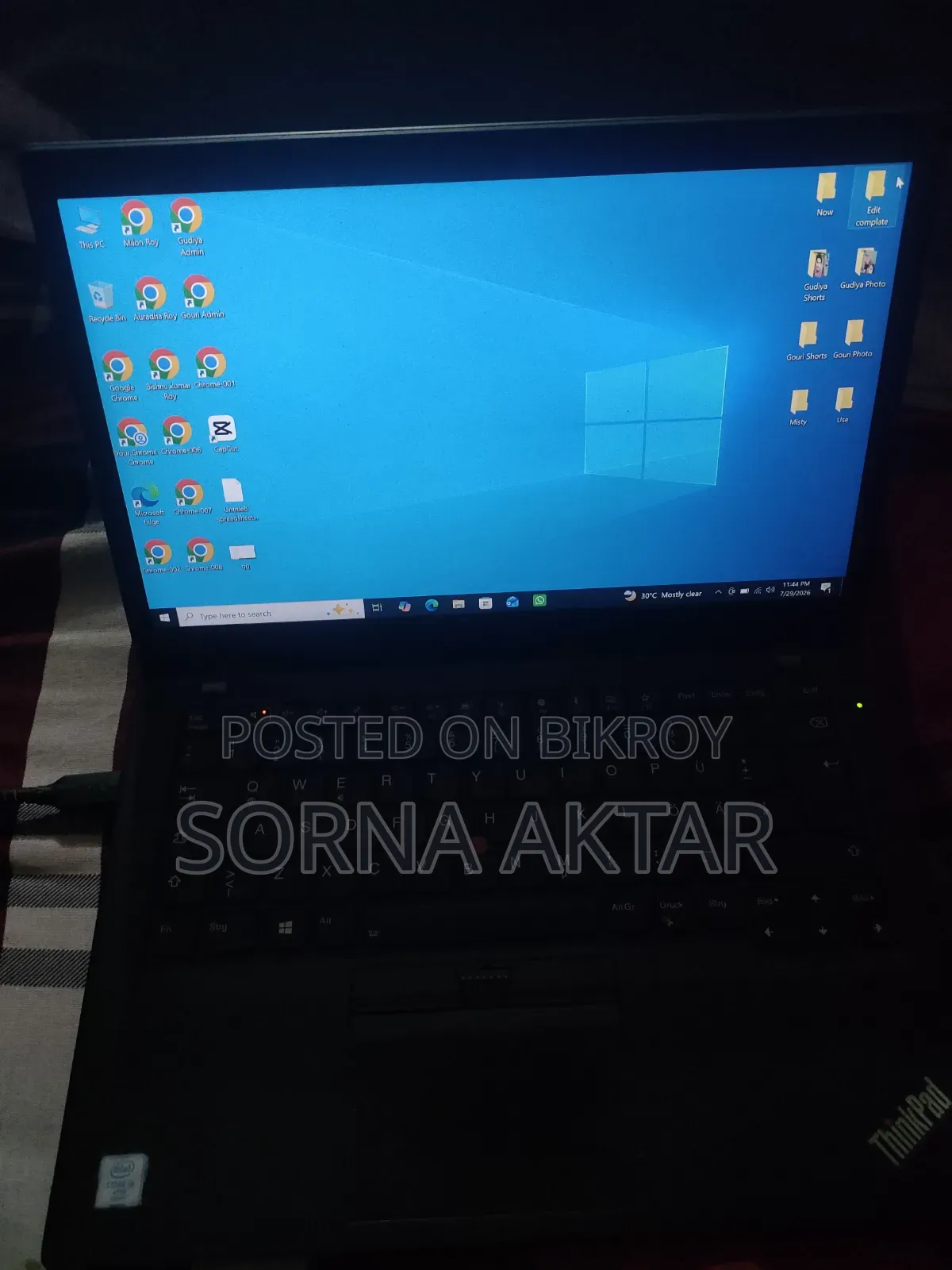 Laptop Lenovo ThinkPad T470 8GB Intel Core i5 eMMC 256GB