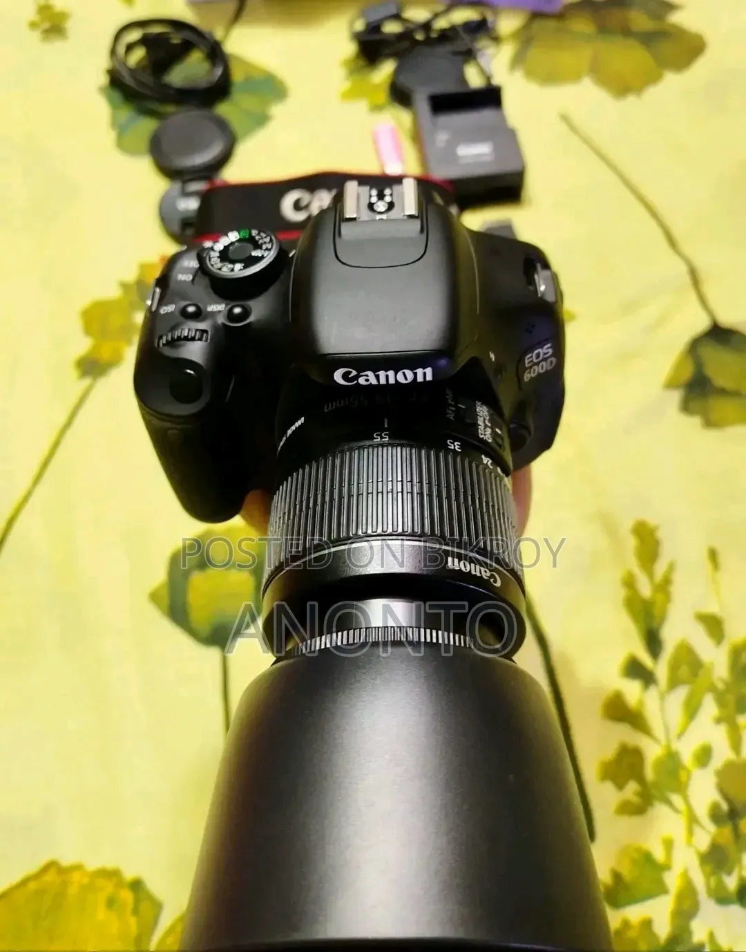 Canon 600d With 18-55mm Lens