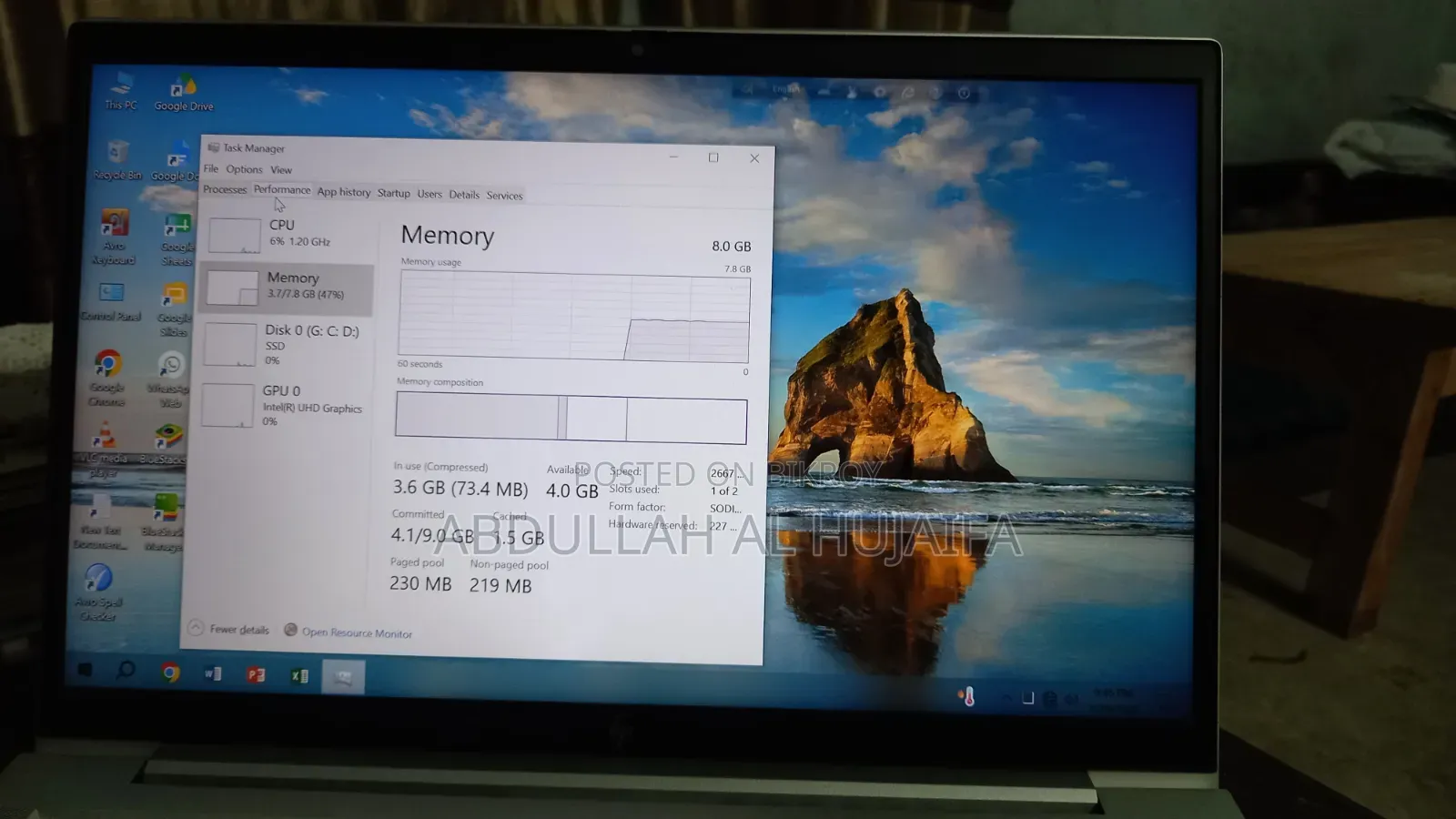 Laptop HP EliteBook 830 G7 8GB Intel Core I5 SSD 256GB
