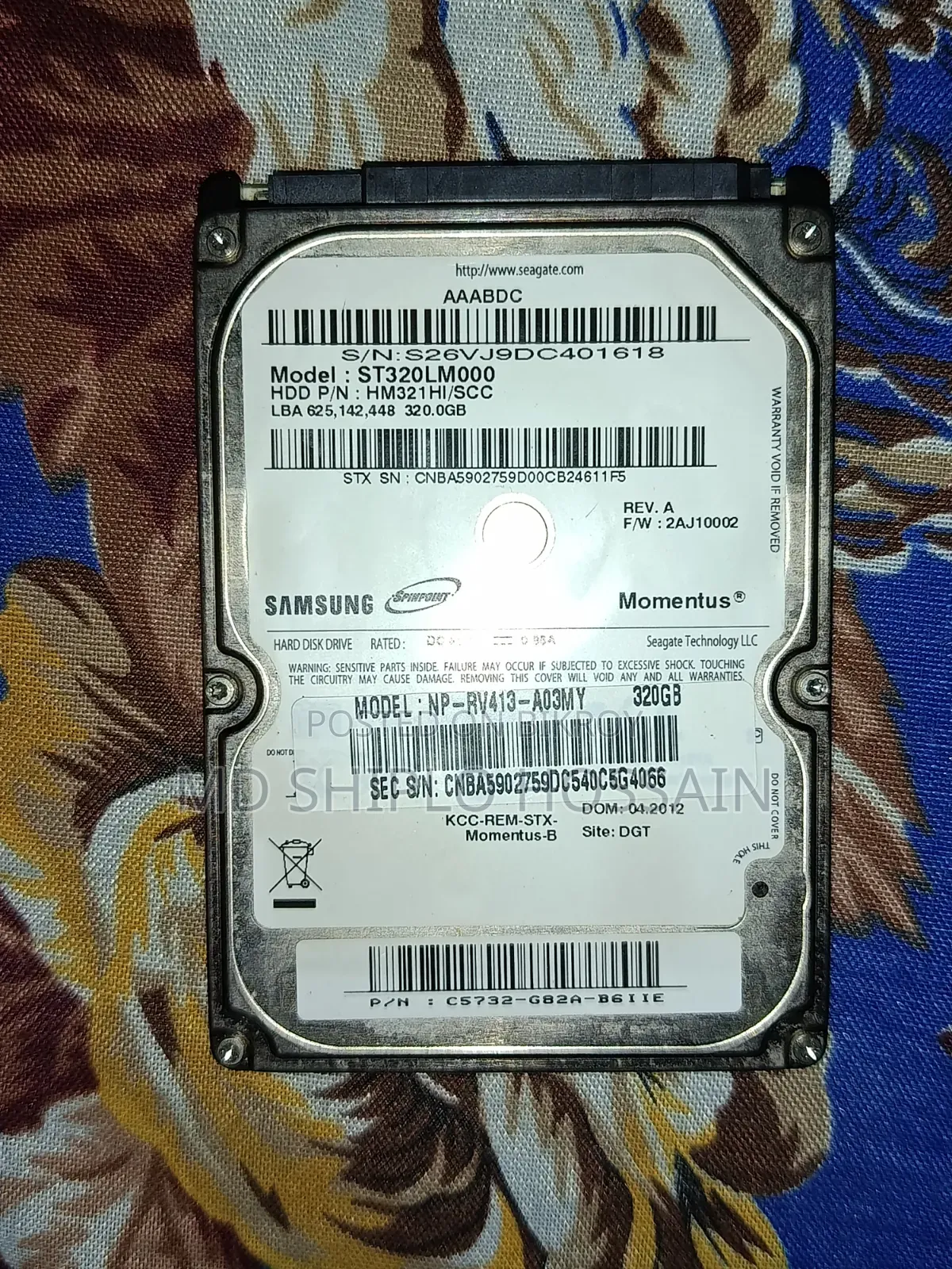 Samsung/Seagate 320GB Laptop Hard Disk Drive (HDD) (2.5-Inch)