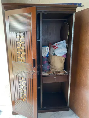 A wardrobe and a cupboard