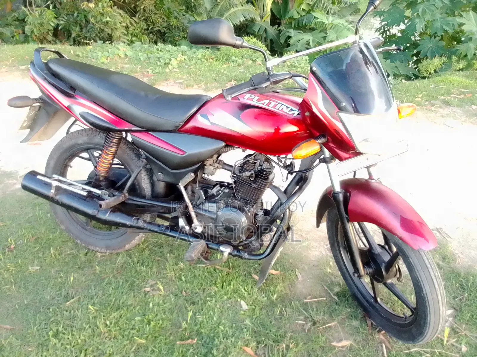 বাজাজ প্লাটিনা ১০০ ২০১০ লাল