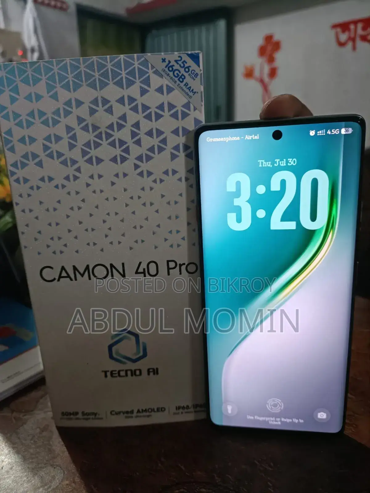 New Tecno Camon 40 Pro 5G 256 GB Green