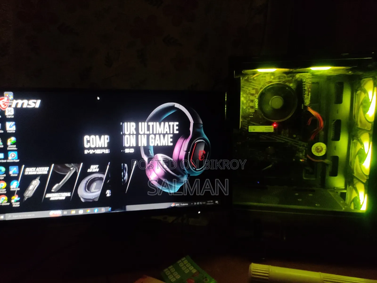 Desktop Computer MSI Pro 24 6M 8GB AMD Ryzen 5 SSD 256GB