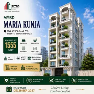 3 Bedroom Apartment in Mybd Maria Kunja, Basundhara for sale