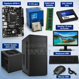 New Desktop Computer Gigabyte 8GB Intel Core i3 SSD 256GB