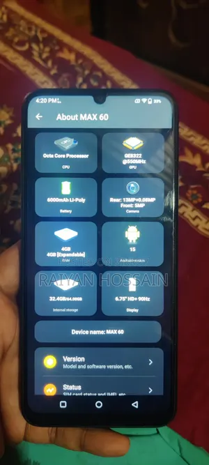 Symphony Max 60 64 GB Black